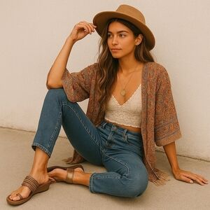 Donald J Pliner "Garnet" Pewter Beaded Leather Wedge Heel Slide 9.5M EUC